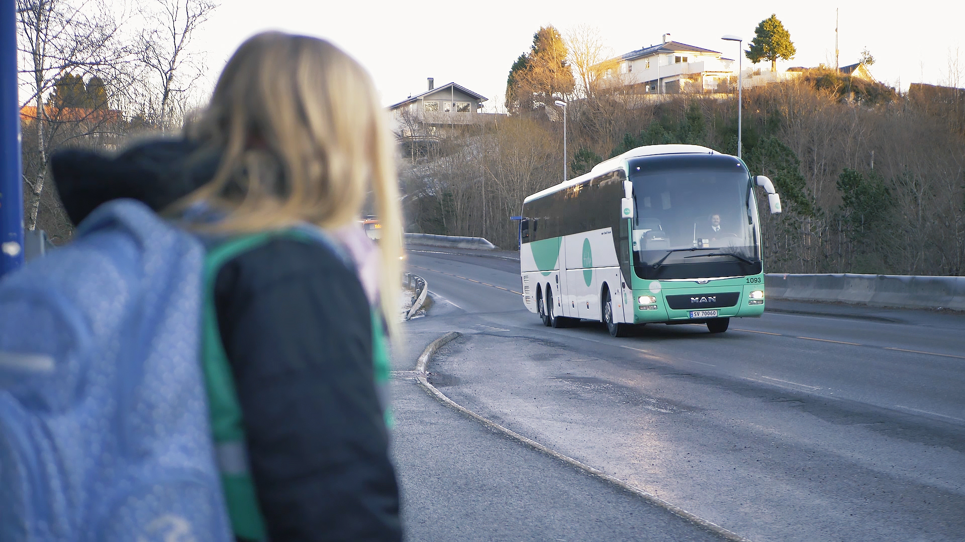 Husk å sjekke hva som står i skiltkassen på bussen.